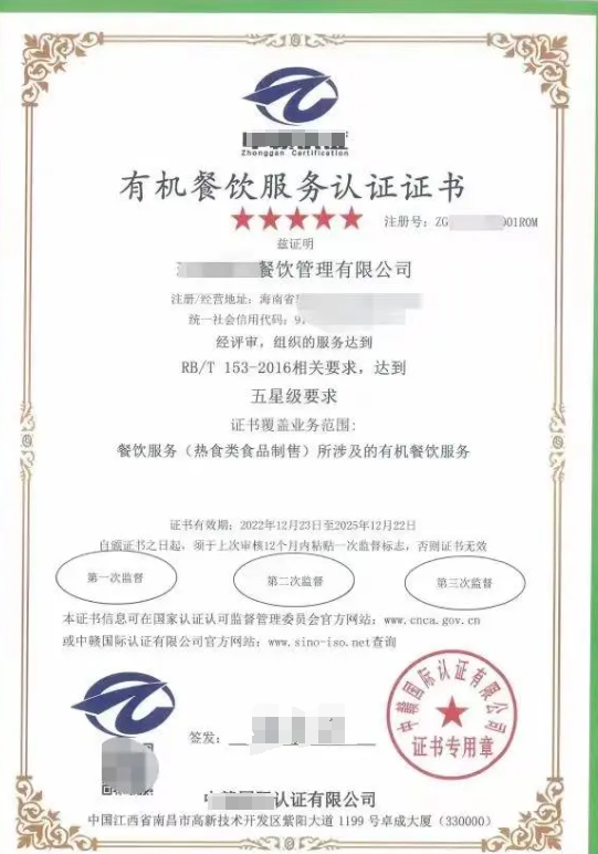 有機餐飲服務認證-海南許可資質(zhì)代辦-錢生錢財務咨詢